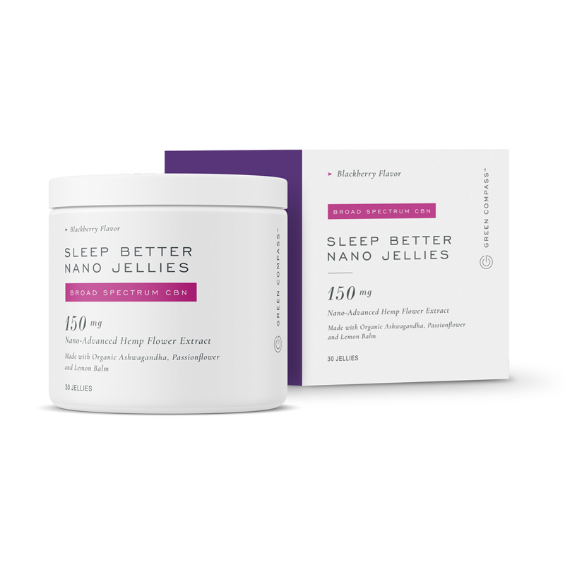 Sleep Better Nano Jellies Blackberry Flavor Green Compass, Inc